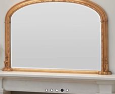 Mirror - Traditional style Overmantle . Antique Gold