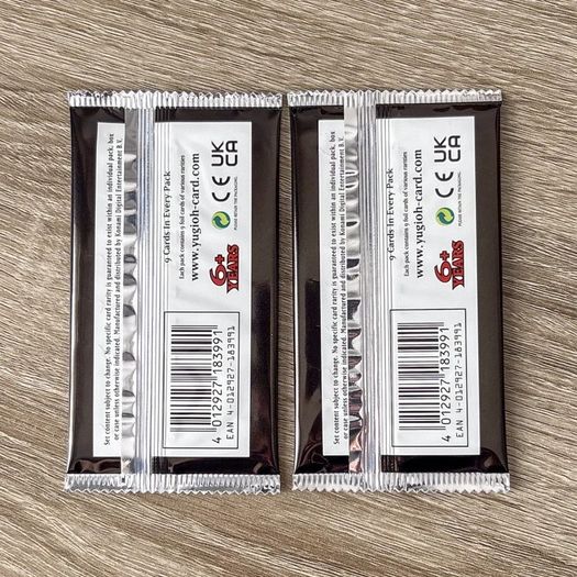 2x Yu-Gi-Oh! 25th Anniversary Rarity Collection II Unweighted 1st Edition English Booster Pack Cards