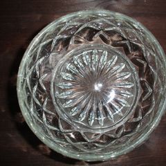 Sowerby Art Deco Flint Pressed Glass  Sugar Bowl