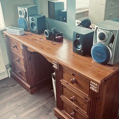 Hardwood Study Desk /great Condition
