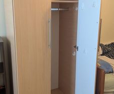 wardrobe (plus niche) 77cm (W) x 54cm (D) x 181cm (H)