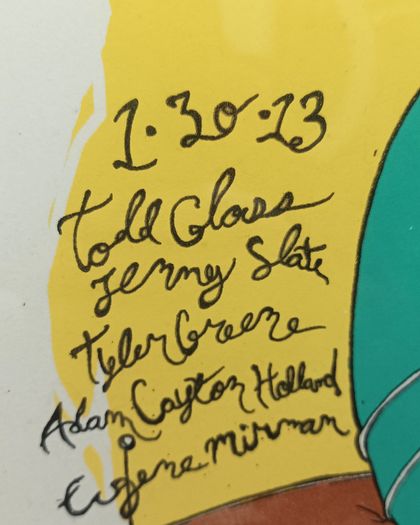 2013 Dave Kloc Screen Print The Meltdown Jonah Ray Kumail Nanjiani Todd Glass Jenny Slate Tyler Coreene Adam Cayton Holland Eugene Mirmam