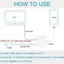 Apple Lightning to HDMI Adapter,1080P Video & Audio Sync Screen Converter Digital AV Adapter Image 5