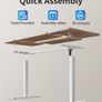 Electric Standing Desk Height Adjustable For Gaming and Computer, 120 x 60cm Sit Stand Image 3