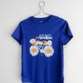 Pre Owned Electric Blue "New Adventures" Daisy Graphic Tee Image 3