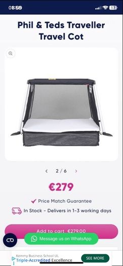 Phil and teds travelcot/playpen