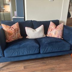 Two seater comfy velvet sofa