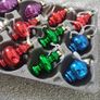 Retro Vintage Style Christmas Baubles one Box of x12 Glass Ornaments Image 2