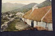 Ireland Postcard : Through The Green Hills of Erin an Irish Mountain Cottage , Killarney - 1920s , ( Damaged )