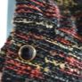 VINTAGE Nikki Stevens high neck knit dress with gold chain belt Sz 16 Image 5