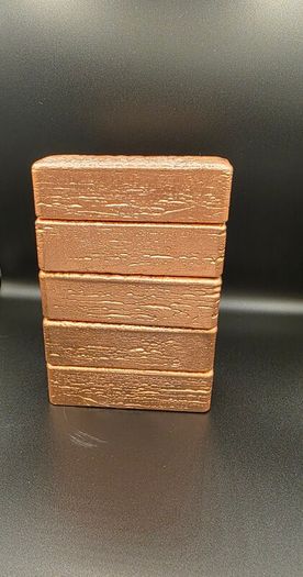 5kg Custom Hand-Poured .999 Copper Bar Lot (5x 1kg Bars)