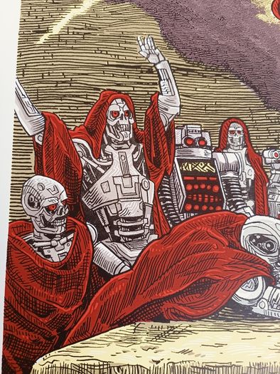 Limited Edition Robocop Terminator Screen Print by Tim Doyle