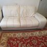 Leather white corner sofa Image 2
