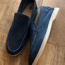 Loro Piano navy/blue loafers Image 2