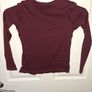 Burgundy girls top Image 4