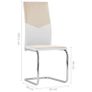 Dining Chairs with Armrests 2 pcs Light Grey Fabric Image 5
