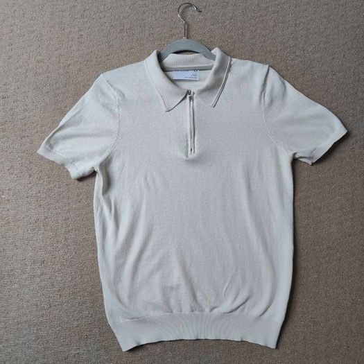 Slim Fit Zip top polo shirt , size M