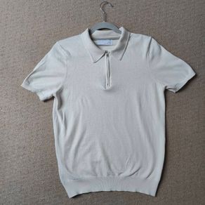 Slim Fit Zip top polo shirt , size M