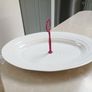 PORTMERION Oval large single tier plate with handle Image 2