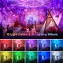 LED Galaxy Projector / 20 Lighting Modes Star Projector / Bluetooth Speaker / 15 White Noise Sensory Lights Image 2