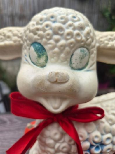 tara toys pull along lamb toy