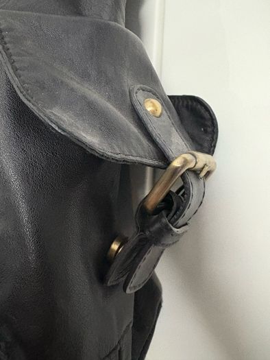 Ladies  Black Handbag pure Leather Dune