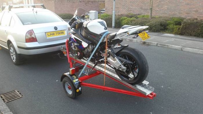 motorbike trailer track day transport