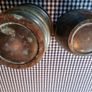 Two vintage brass flower pots Image 2