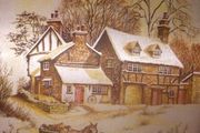 Beautiful Vintage Mothers Christmas Card A4