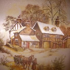 Beautiful Vintage Mothers Christmas Card A4