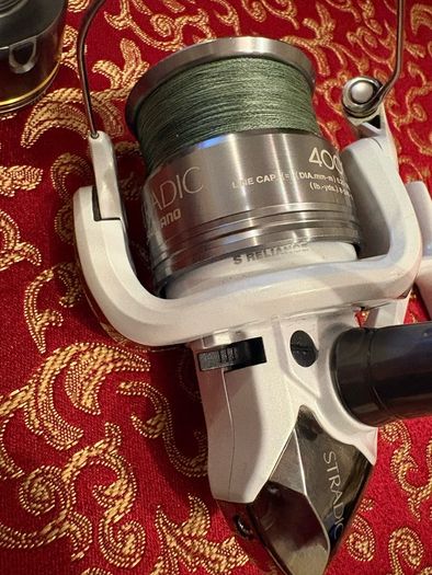 shimano stradic 4000 with spare spool and spiderwire braid