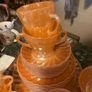 1960s made in USA gold peach teaset Image 2