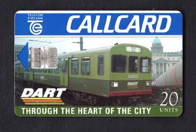 1996 Ireland 20 unit D.A.R.T (Dublin Area Rapid Transport) Weekly Ticket (Schlumberger SC7) Call Card Used