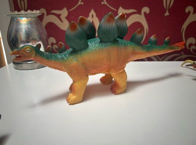 Large rubber stegosaurus with sound