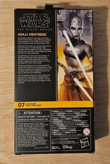 Star Wars Asajj Ventress 6" Scale Black Series