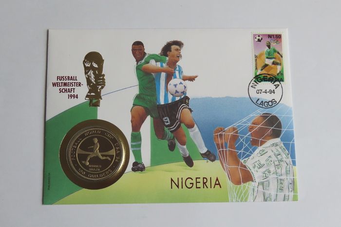 Nigeria USA WORLD CUP 1994 Coin Cover Vintage