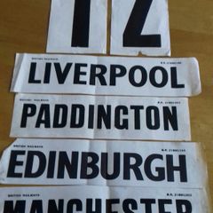 1970s British Railways Parcel Coach  Paper Window Labels. 22 euro Inc postage