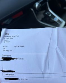 Credit note Right Price Tiles Navan