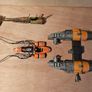 Star Wars Pod Racer & Speeder Bike 3.75 " Scale  (Incomplete  As Seen) Image 2