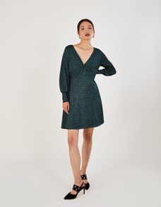 Monsoon Green Sparkly Dress