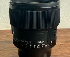 sigma 85mm 1.4 DG DN ART lens