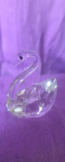 Crystal swan ornament
