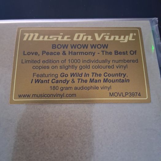 Bow Wow Wow - Love, Peace & Harmony Best Of Vinyl NEW