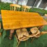 Wooden Table   6 chairs Image 4