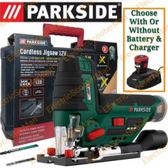 Parkside X12V Cordless Jigsaw / Accessories Set And Carry Case. Closing down sale - all must go! FREE X12V Cordless Led Work Light Included!