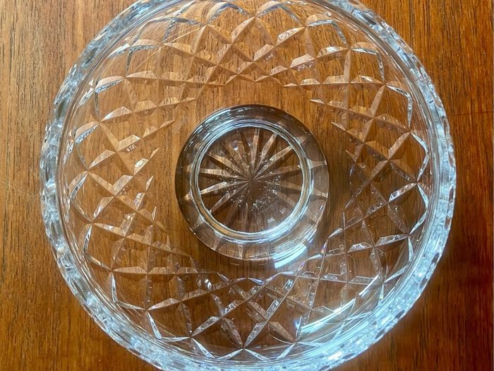 Waterford Crystal Lismore 7" Footed Bowl, 1970s.