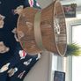 Brand new ceiling light - rattan and gold detail. 3 available Image 2