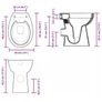 Rimless Toilet 7 cm, Black Image 9