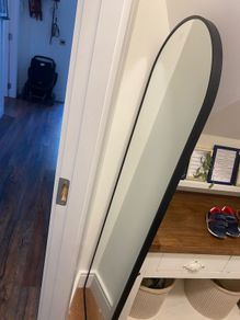 full length black arch mirror