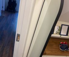 full length black arch mirror